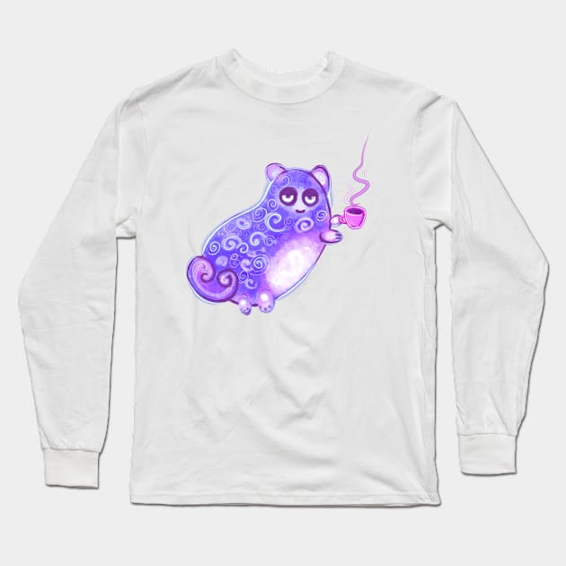 Funny cat Long Sleeve T-Shirt by valentyna mohylei